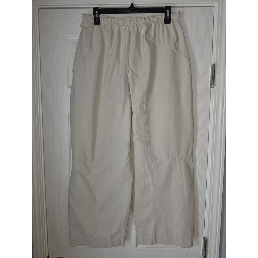 Lululemon Lightweight Mid-Rise Barrel-Leg Cropped Pant Cream Size 12